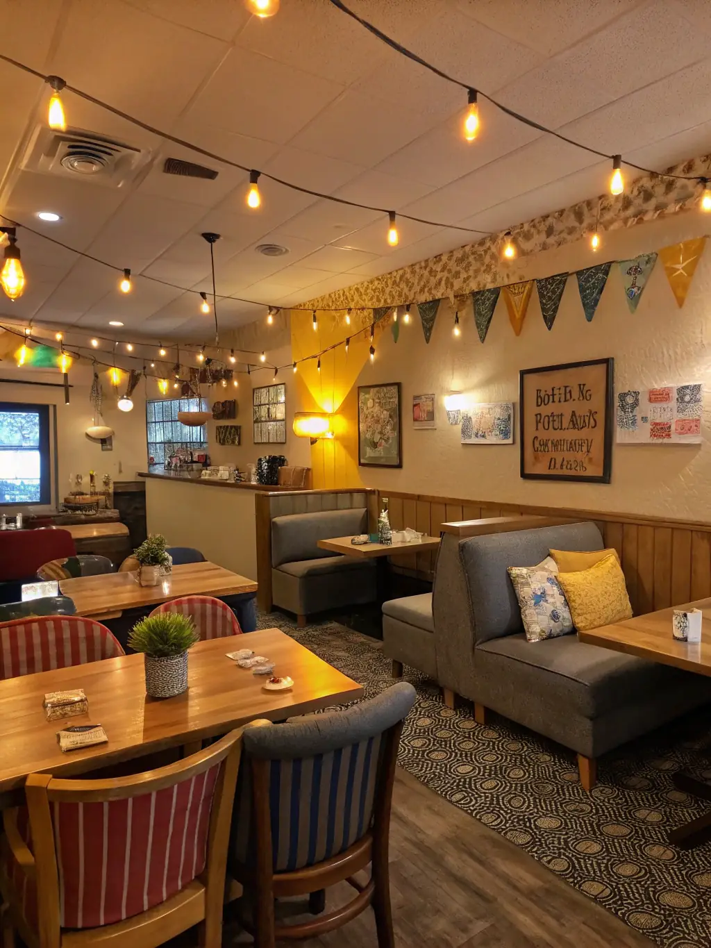A stylish restaurant interior with a well-designed layout, comfortable seating, and ambient lighting, demonstrating Xanadu's proficiency in restaurant design and build.